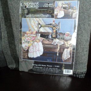 cross stitch kit~ Candamar Designs~ "Sewing With Mama"